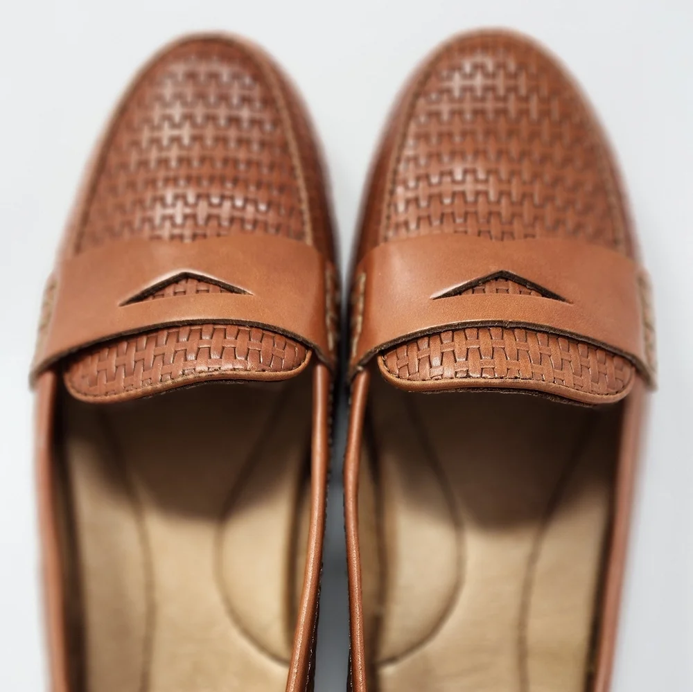 Born Malena Woven Leather Driving Loafers - Picture 2 of 12